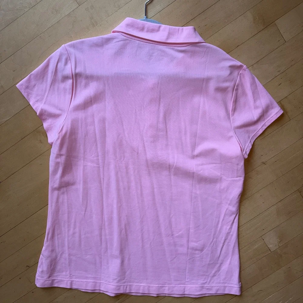 Lilly Pulitzer Pink Frida Scallop Golf Shirt, XL,  CB2579 - Picture 4 of 4